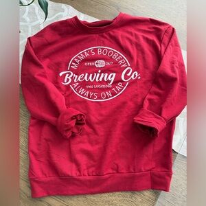 Mama’s Boobery Red Sweatshirt
